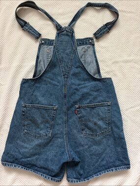 Levi's Dark Blue Denim Short Overalls